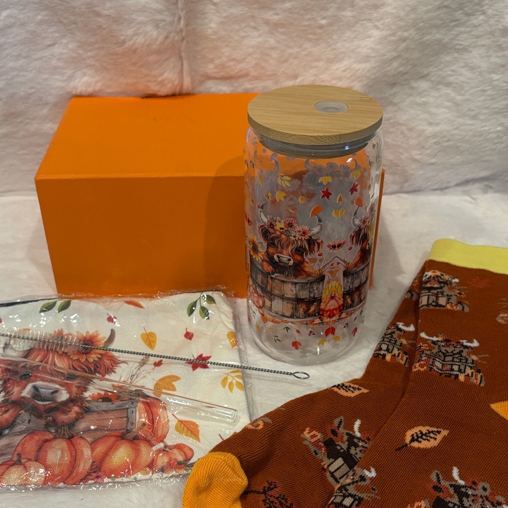 Highland Cow Drinking Glass Bundle